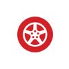 Wheel and tire icon